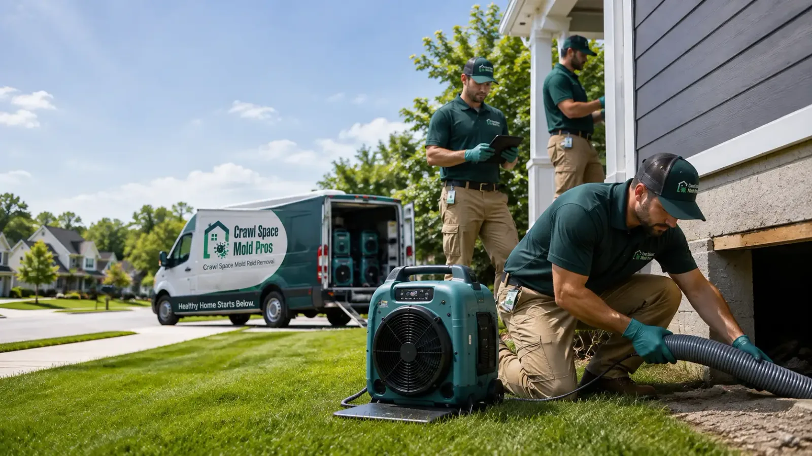 Crawl Space Mold Removal in Afton, MI